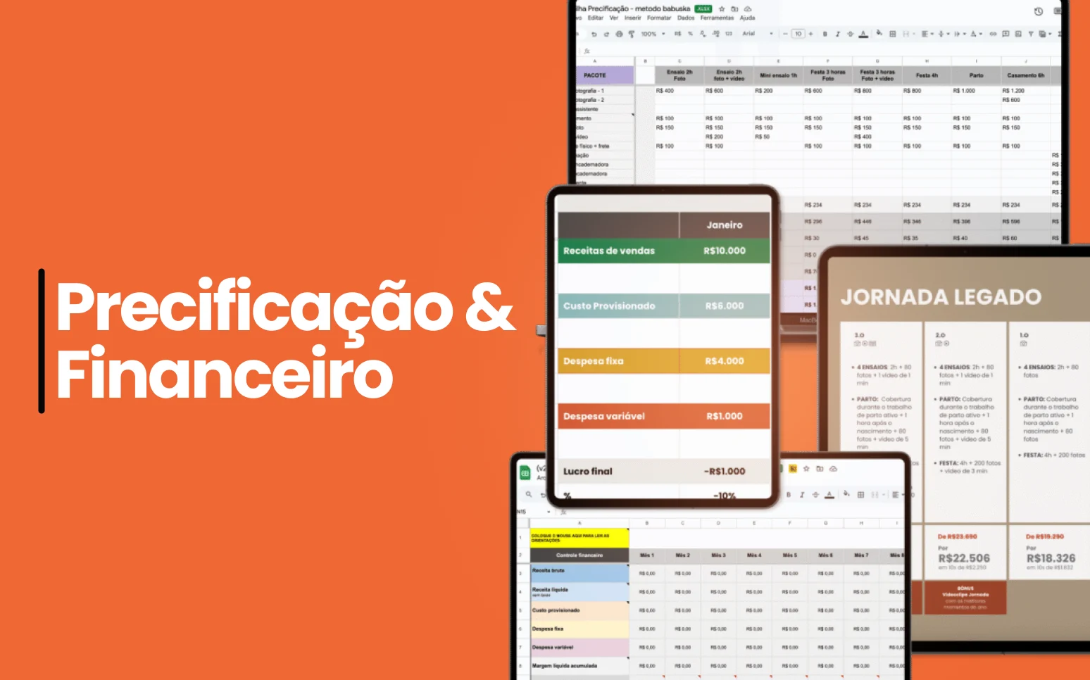Planilhas e precificação